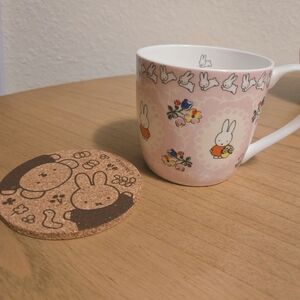 Set of 2 Miffy Mug & Boris/Miffy coaster limited Exclusive  Japan Cath Kidston
